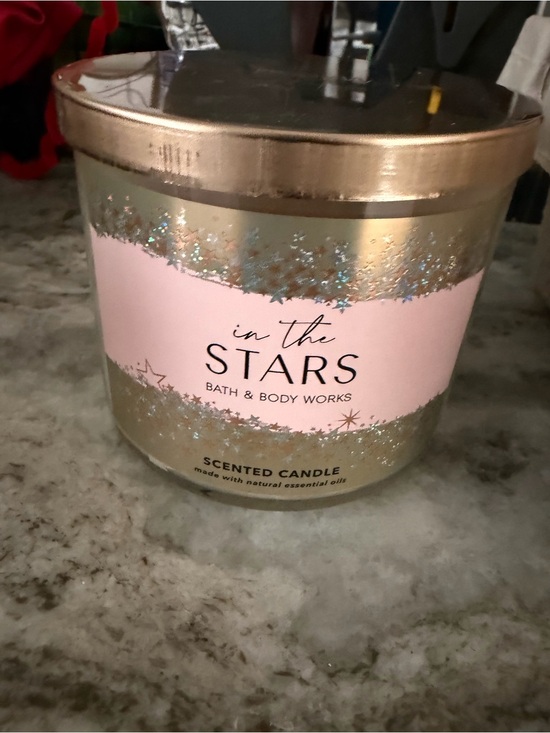 Bath & Body Works Other - New Bath & Body Works In The Stars Candle - Pink & Gold Sparkle
